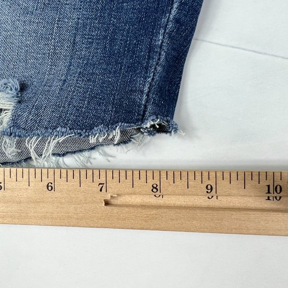 Levi's Jean Short Womens 25 720 High Rise Skinny Blue Faded Cut Offs Denim Jorts - Picture 12 of 16